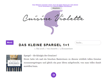Tablet Screenshot of cuisine-violette.com